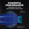 Pulsar - Negative Pressure Suction and Vibration Masturbator Pump - Metallic Blue